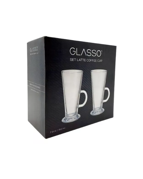 Set 2 Tazas Latte Vidrio 450ml-2