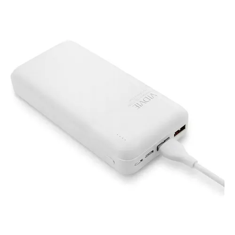 Power bank Vidvie de 20000 mAh color blanco-1