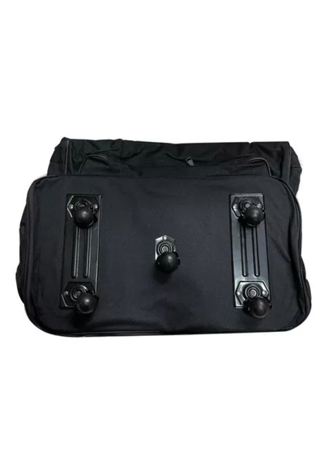 Bolso con 5 ruedas, talla ajustable, con cremallera, color negro-1