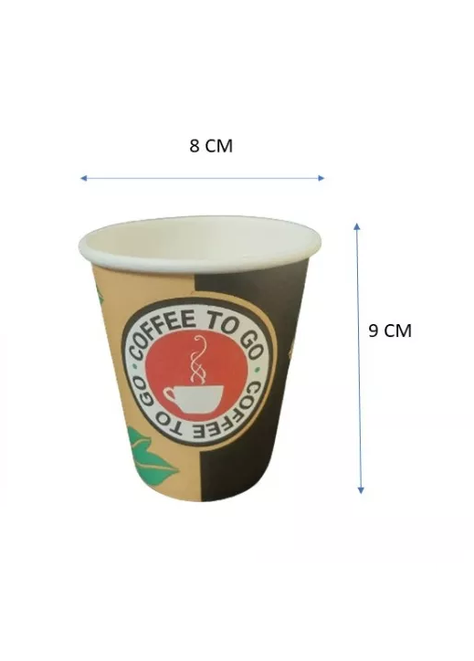 1000 Vasos Cartón Desechable Café Sin Tapa 8oz-1