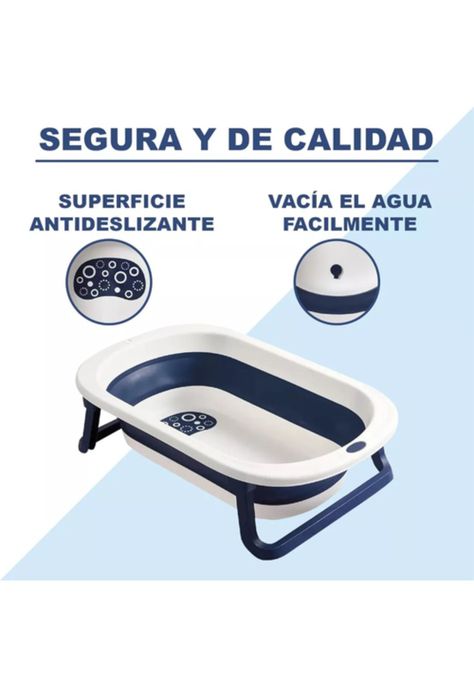 Tina bebé bañera plegable con malla reforzada, rosado-1