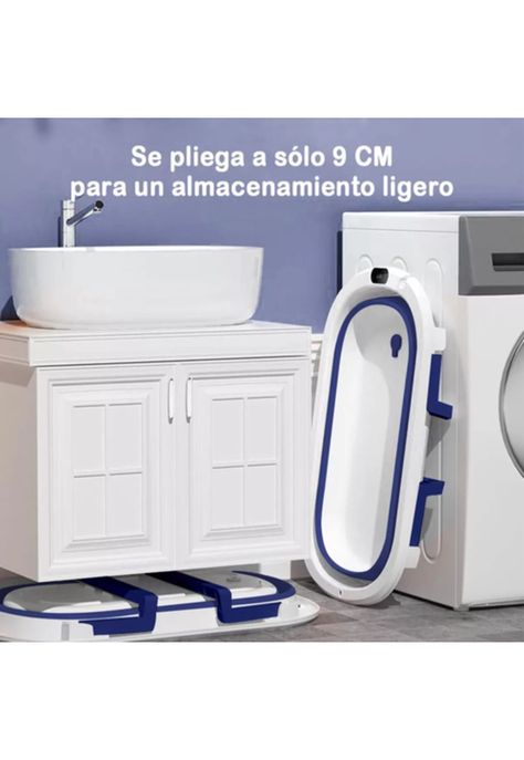 Tina bebé bañera plegable con malla reforzada, rosado-4