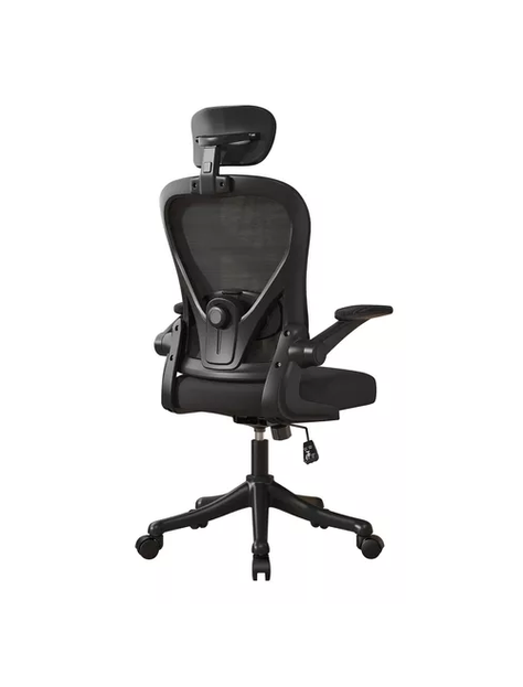 Silla de oficina ergonómica con soporte lumbar ajustable color negro-0