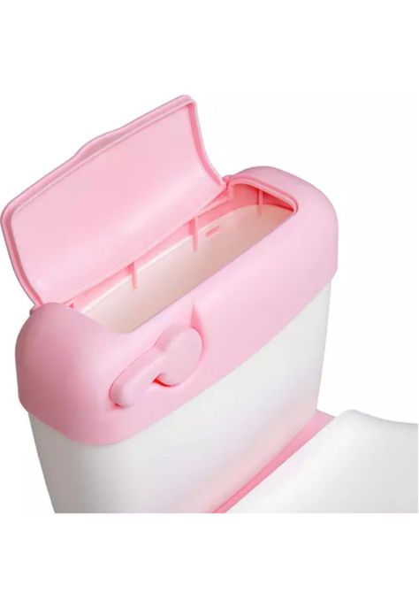 Bacinica bañito entrenador para niños, asiento acolchado, color rosa liso-4