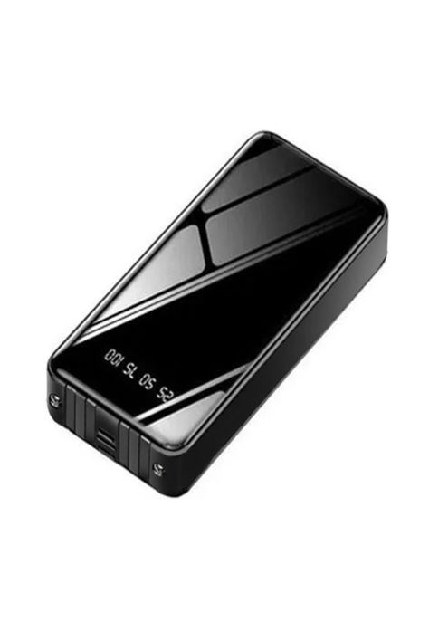 Batería portátil 20000mAh compatible con iPhone, micro, tipo C negro-0