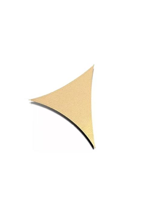 Toldo lona vela sombra triangular 3x3x3 m anti UV beige-0