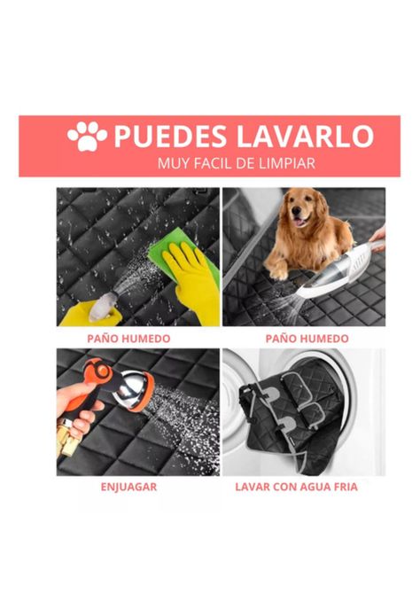 Protector funda cubre asiento de auto perros mascotas impermeable gris-2