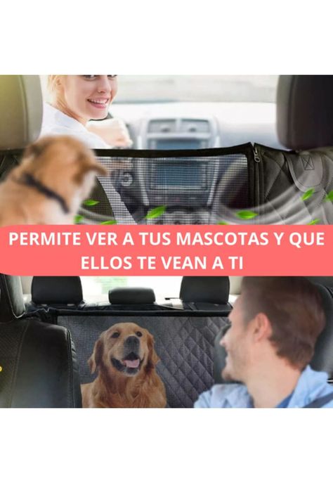 Protector funda cubre asiento de auto perros mascotas impermeable gris-5
