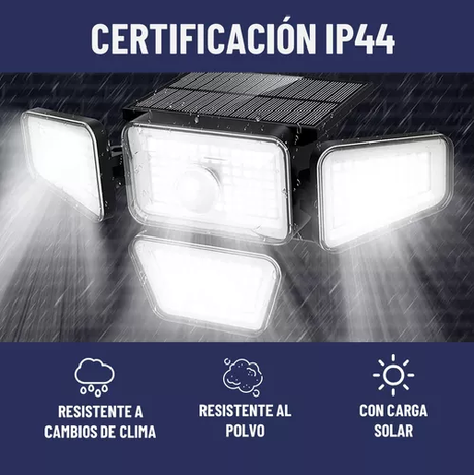 Foco led solar exterior Maxwell sensor 4 direcciones control-5