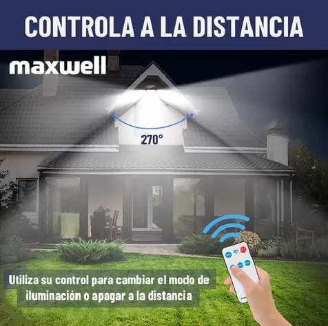 Foco led solar exterior Maxwell sensor 4 direcciones control-6