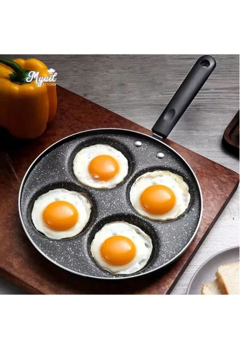 Sartén de huevos con 4 divisiones para mayor rapidez-0
