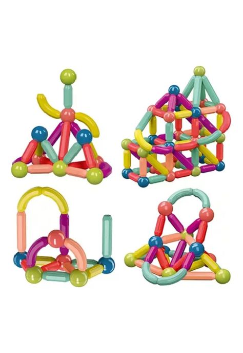 Magnetic sticks: bloques para armar magnéticos 36 piezas multicolor-0