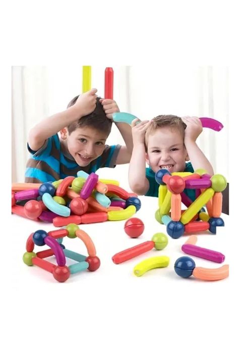 Magnetic sticks: bloques para armar magnéticos 36 piezas multicolor-2