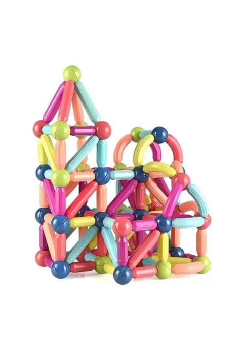 Magnetic sticks: bloques para armar magnéticos 36 piezas multicolor-4