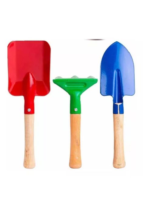 Set de jardinería infantil: herramientas didácticas multicolor-0