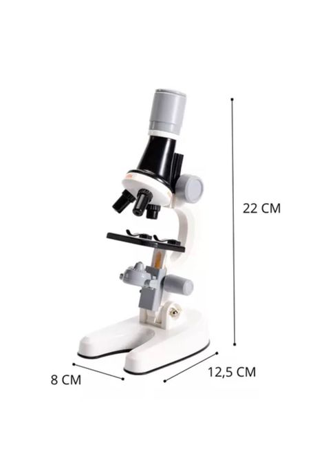 Microscopio educativo con accesorios para niños, 1200x-4