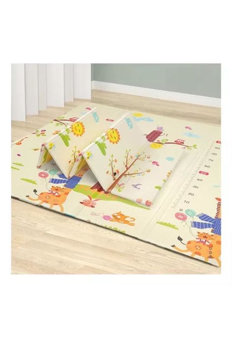 Alfombra antigolpes bebé, plegable, 200x180x1 cm, con bolsa-2