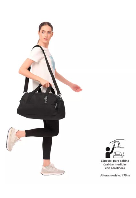 Maleta Deportiva Active S Totto Color Negro Liso-2