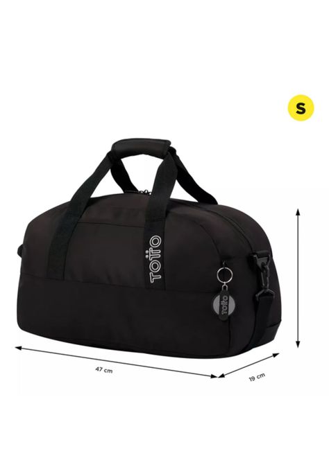 Maleta Deportiva Active S Totto Color Negro Liso-3
