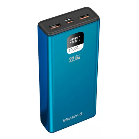 Batería externa power bank 20000 mAh 225W PD Master-G color azul-0