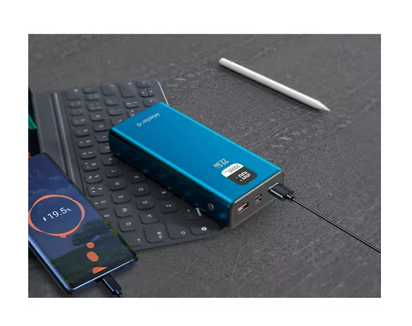 Batería externa power bank 20000 mAh 225W PD Master-G color azul-2