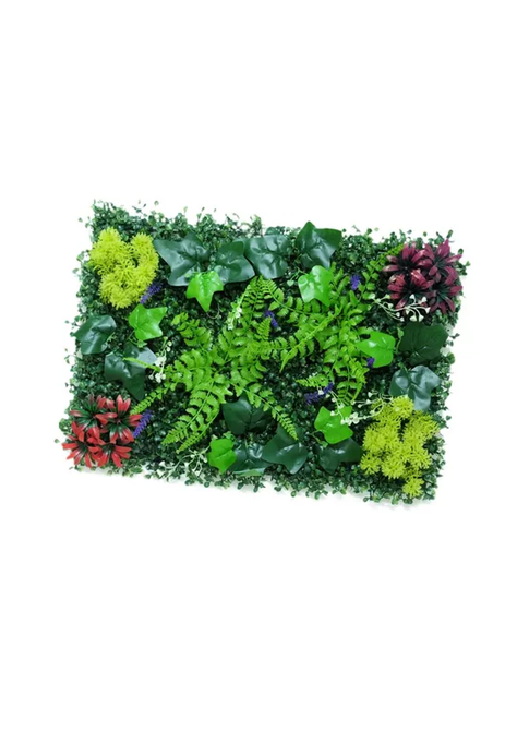 10 Piezas Muro Verde Follaje Artificial Sintético 60x40cm-0