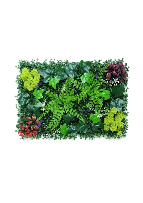 10 Piezas Muro Verde Follaje Artificial Sintético 60x40cm-1