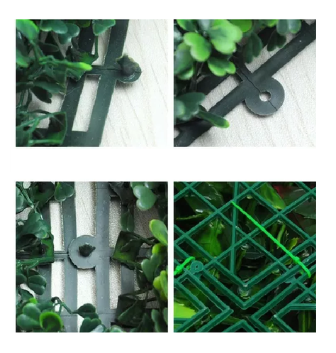 10 Piezas Muro Verde Follaje Artificial Sintético 60x40cm-3