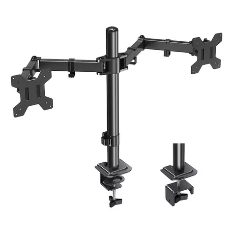 Brazo soporte doble para 2 monitores en base de escritorio-0