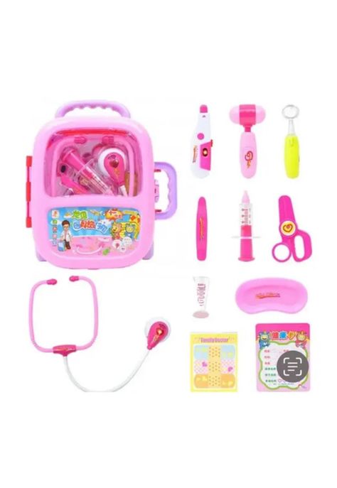 Maleta de juguete set de doctor transportable para niñas y niños-1