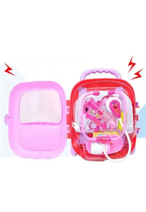 Maleta de juguete set de doctor transportable para niñas y niños-2