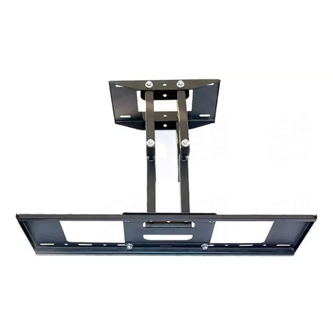 Soporte TV brazo doble 180 grados 32-70 pulgadas negro-5