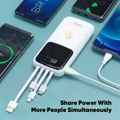 Cargador batería portátil digital 10000 mAh USB-C color blanco-4