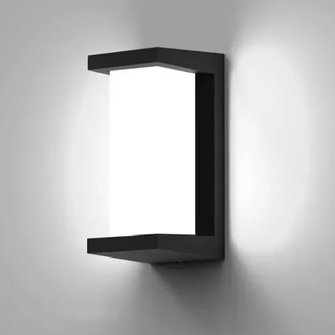 Aplique frío moderno IP65 impermeable exterior color negro-5