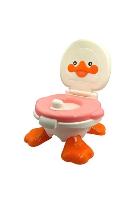 Pelela bacinica pato bebé 3 en 1 para niño o niña, diseño Metinca-1