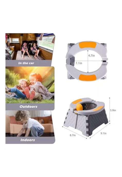 Pelela de aprendizaje tipo WC, adaptador portátil, orinal para viajes-1