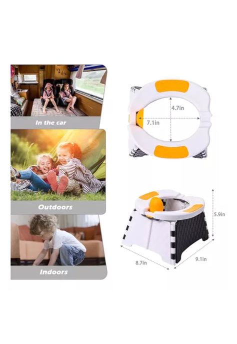 Pelela de aprendizaje tipo WC, adaptador portátil, orinal para viajes-2