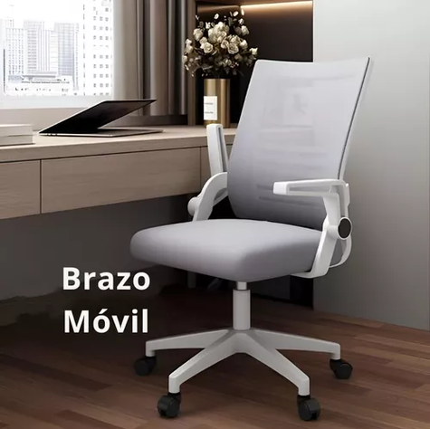 Silla de escritorio ejecutiva giratoria ergonómica multicolor-4