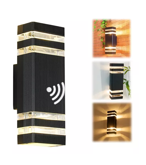 Sensor 360º exterior y agua resistente lámpara de pared-6