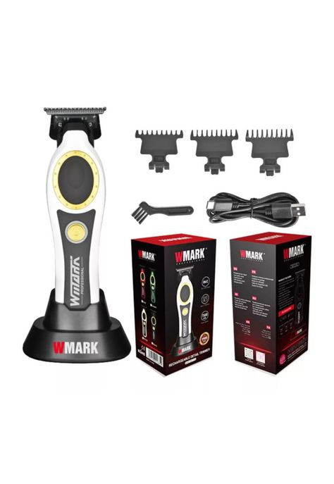 Máquina Trimmer Patillera Wmark NG7230 Blanco 7500 RPM-5