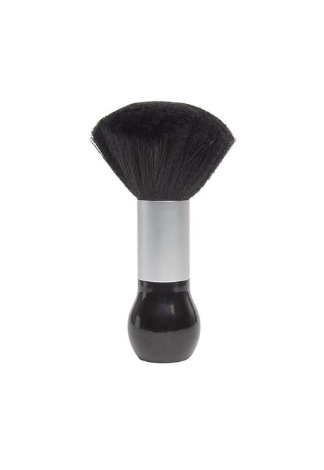 Botapelo Para Barbería Pelo Suave Negro/con Talquera Blanco.-0