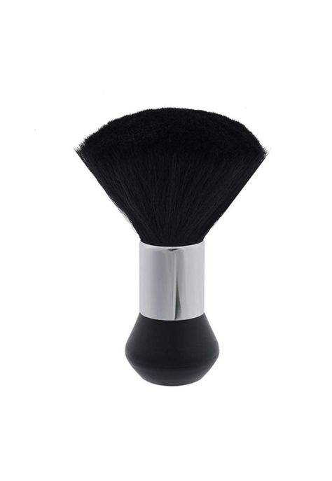 Botapelo Para Barbería Pelo Suave Negro/con Talquera Blanco.-2