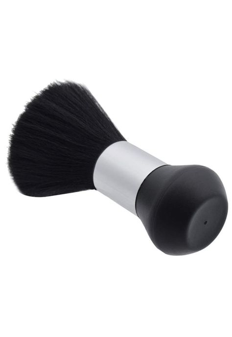 Botapelo Para Barbería Pelo Suave Negro/con Talquera Blanco.-4