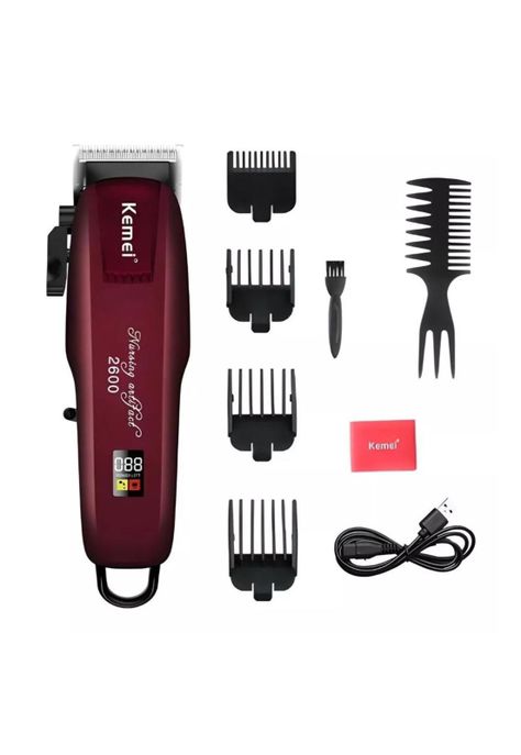 Maquina Cortadora De Pelo Profesional Kemei Km-2600 Barberia-0