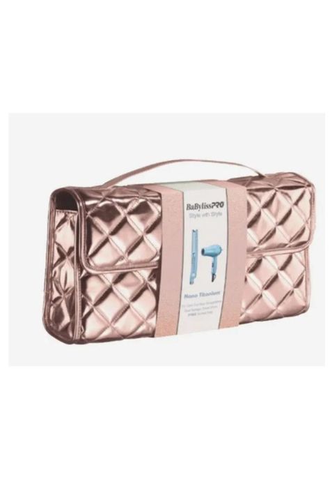 Kit Plancha Pelo Alisadora + Secador Mini Babyliss Bolso-5