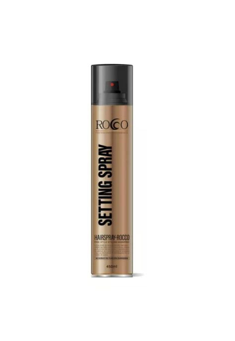 Laca Fijador Seco Fuerte 8+ Rocco Profesional 72hrs 450ml-0