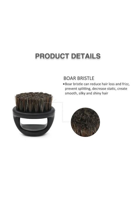 Cepillo Anillo Barba Profesional Peine Cerda Mixta Barberia-5