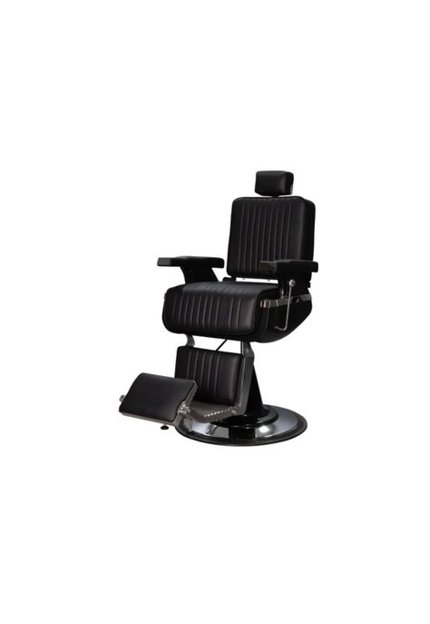 Sillón de Barbería Lincoln Negro Moderno para Barberías-3