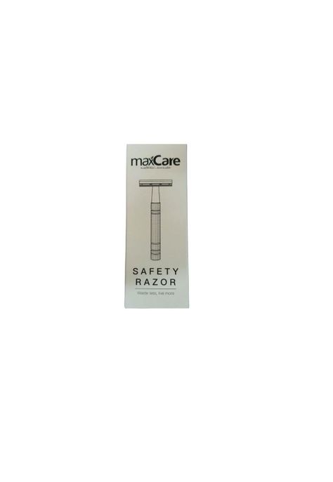Navaja Rasuradora Clasica Inox Maxcare+5 Repuestos Barberia-2