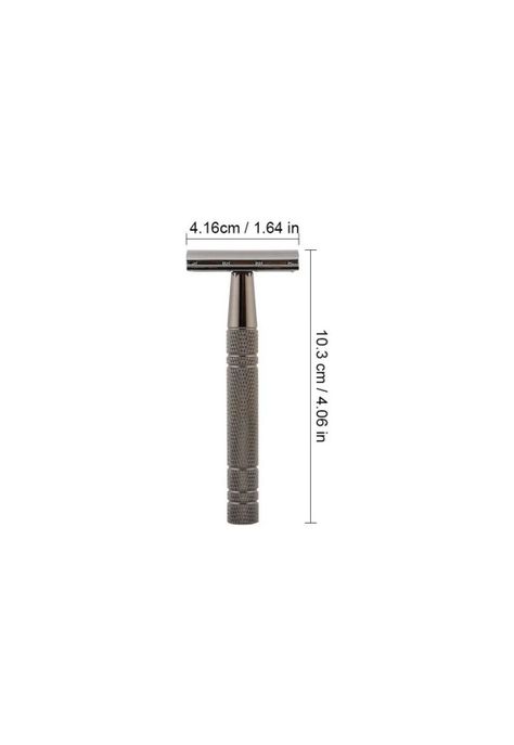 Navaja Rasuradora Clasica Inox Maxcare+5 Repuestos Barberia-3